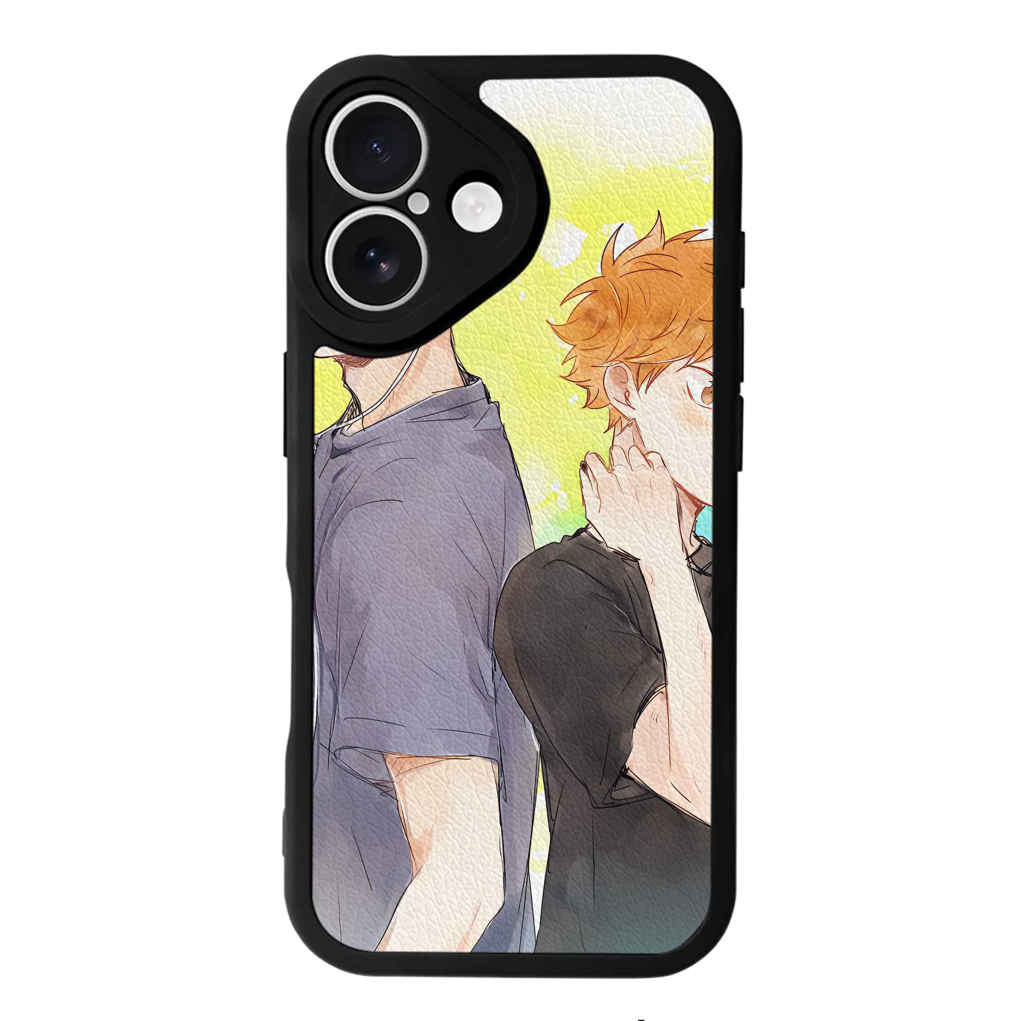 （画像用） ハイキュー!! Haikyu!! 【iPhone 16シリーズ対応】シリコンスマホケース（レザー調） 材質：シリコン